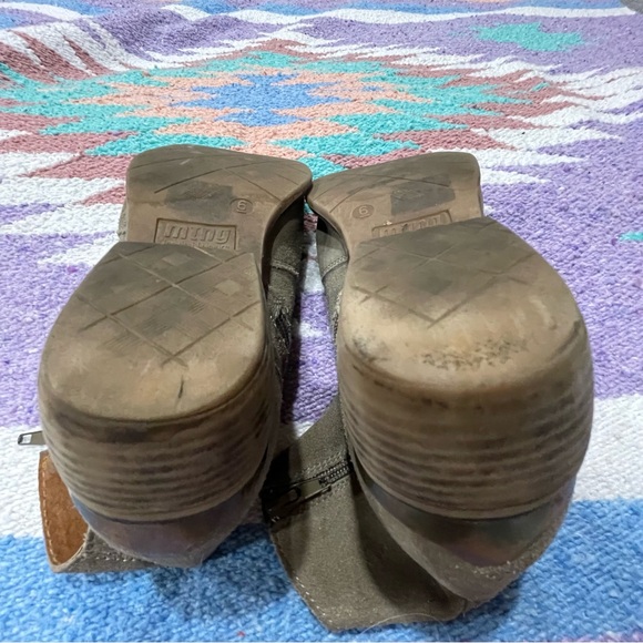 Ankle side zip suede booties - Picture 5 of 6